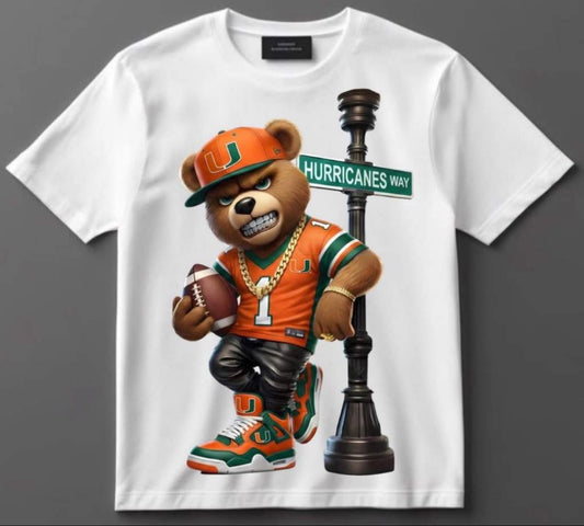 Green & Orange Football Graphic Tee